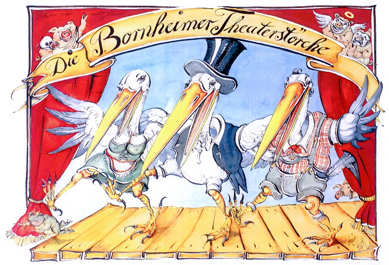 Plakat Theaterstörche Bornheim